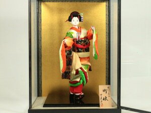 日本人形 衣装人形作家 現代の名工 河野登美子作 「町娘」 ガラスケース入 勲六等瑞宝章受賞作家 美人物 風俗人形 尾山人形