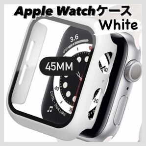 ★アップルウォッチ★カバー ★45㎜ ★Applewatch ★ケース ★バンド★ホワイト★韓国★アップルウォッチケース★