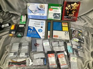 03-04-219 ◎Y　中古品　楽々はがき2001 リングバインダー スケール フラットケーブルなど 多数まとめ売り