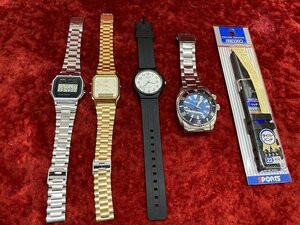 03-21-982 ◎BG 腕時計 リストウォッチ カシオ CASIO 動作品など まとめ売り 5点セット　中古品　