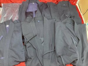 03-22-918 *I kendo uniform . tool kendo uniform outer garment 1.5~4 number navy blue color 6 pieces set set sale secondhand goods 