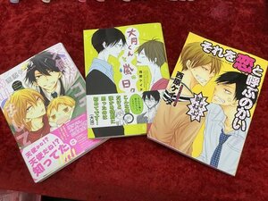 03-29-109 ■BE 送料無料 漫画 コミック ボーイズラブ BL 3冊セット まとめ売り 中古品 西原ケイタ 大月くんと嵐の日々 など