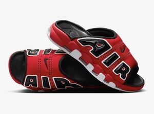 【国内未発売！海外限定！ 27.0cm】 air more uptempo slide chicago nike エアモアアップテンポ シカゴ ナイキ bred ブラッド サンダル