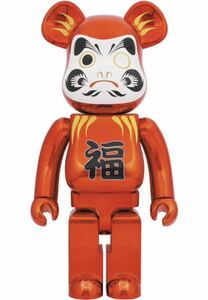 BE@RBRICK 達磨 赤メッキ 1000％ medicom toy ベアブリック メディコムトイ Daruma だるま 正月 和物 和柄