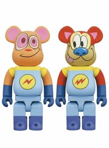 BE@RBRICK REN & STIMPY SPACE MADNESS 400％ SET medicom toy ベアブリック レン & スティンピー スペースマッドネス メディコムトイ