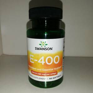 ビタミンE 180mg 400IU 60ソフトジェル Swanson スワンソン【新品・送料込】の画像1