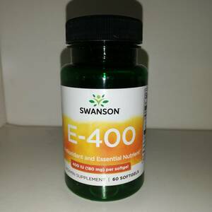  vitamin E 180mg 400IU 60 soft gel Swansons one son[ new goods * including carriage ]