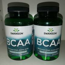 【2個セット】BCAA 分岐鎖アミノ酸 100粒 Swanson スワンソン【新品・送料込】_画像1