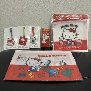 ハローキティ　コラボ商品　サンリオ　 非売品　6点セット　ポーチ　ストラップ　Hello kitty ★未使用★