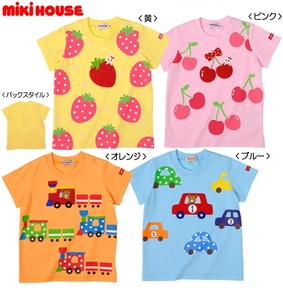 即決です！【ミキハウス】新品未使用♪mikihouse 80cm 75cm～85cm プッチー＆自動車☆半袖Ｔシャツ カラー：ブルー