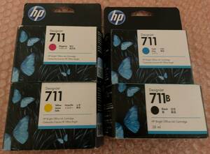 ■■新品・未使用 HP T520・T120 純正インクカートリッジ DesignJet 711 BCMY各1 訳あり■■ 20240324 711HP3