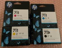 ■■新品・未使用 HP T520・T120 純正インクカートリッジ DesignJet 711 BCMY各1 訳あり■■ 20240324 711HP1_画像1