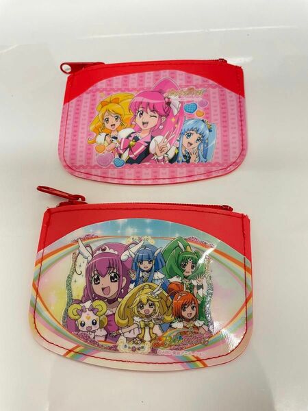 スマイルプリキュア ハピネスチャージプリキュア　古銭入れ　コインケース　財布　2個セット