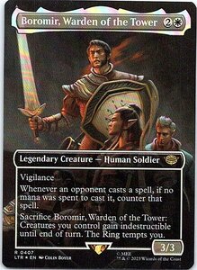 FOIL/[ボーダーレス]/塔の長官、ボロミア/Boromir, Warden of the Tower/指輪物語：中つ国の伝承/英語版/MTG１枚 [FC]