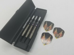 ☆美品☆ TARGET ダーツ ダーツバレル ダーツ矢 ターゲット ☆3本セット☆ ケース付 炎 火 パイロ PYRO 