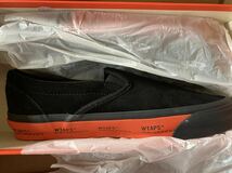 WTAPS × VANS OG Classic Slip-OnLX Whiteダブルタップス × バンズOGスリッポン orange black VANS US10.5 JP28.5 新品未使用_画像2