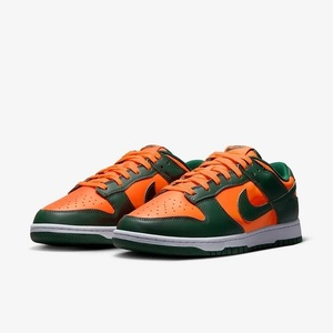 DUNK LOW "MIAMI HURRICANES" DD1391-300 （チームグリーン/チームオレンジ/ホワイト）