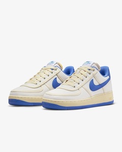 NIKE WMNS AIR FORCE 1 '07 FJ5440-133 エア フォース キャンバス 白×青 27.5cm