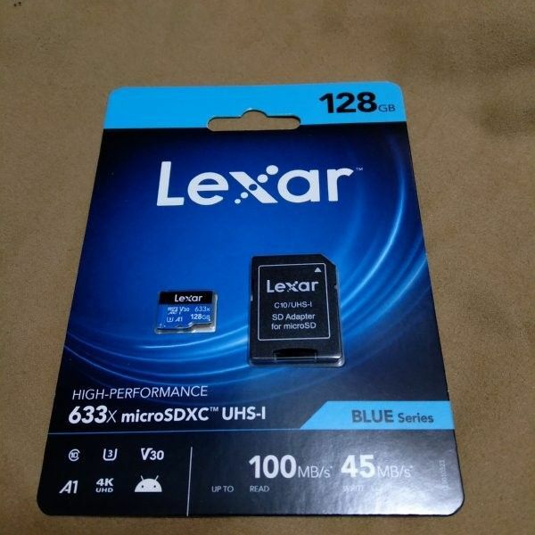 Lexar microSD (microSDXCカード) 128GB UHS-I (100MB/s) 海外版パッケージ