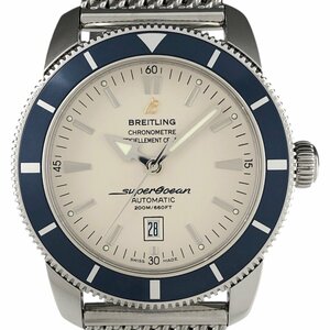 ブライトリング BREITLING スーパーオーシャン ヘリテージ 46 A17320 腕時計 SS 自動巻き アイボリー メンズ 【中古】