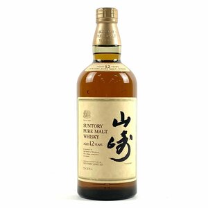 【東京都内限定発送】 サントリー SUNTORY 山崎 12年 ピュアモルト 向獅子 750ml 国産ウイスキー 【古酒】