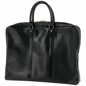 【ジャンク品】ルイ・ヴィトン Louis Vuitton ポルトドキュマン ヴォワヤージュ ビジネスバッグ エピ ノワール M54472 メンズ 中古