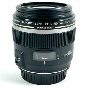 キヤノン Canon EF-S 60mm F2.8 MACRO USM マクロ 一眼カメラ用レンズ（オートフォーカス） 【中古】