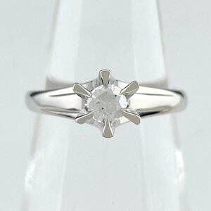 メレダイヤ デザインリング プラチナ 指輪 リング 8.5号 Pt900 ダイヤモンド レディース 【中古】