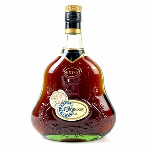 ヘネシー Hennessy エクストラ グリーンボトル 金キャップ 700ml ブランデー コニャック 【古酒】