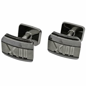  Tiffany TIFFANY&Co. Atlas cuffs cuffs button cuffs silver 925 silver men's [ used ]