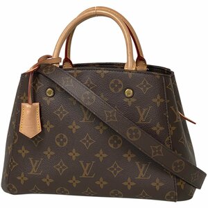 ルイ・ヴィトン Louis Vuitton モンテーニュ BB ショルダーバッグ 2WAY ハンドバッグ モノグラム ブラウン M41055 レディース 【中古】