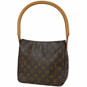 ルイ・ヴィトン Louis Vuitton ルーピング MM 肩掛け ワンショルダー ショルダーバッグ モノグラム ブラウン M51146 レディース 【中古】