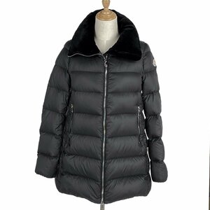 モンクレール MONCLER トルコル ダウンコート TORCO 53048 ダブルジップ アウター ダウンコート ブラック レディース 【中古】