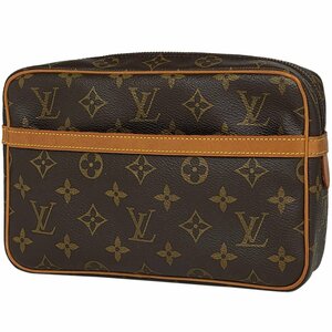 【ジャンク品】ルイ・ヴィトン Louis Vuitton コンピエーニュ 23 クラッチ セカンドバッグ モノグラム ブラウン M51847 レディース 中古