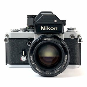 ニコン Nikon F2 フォトミック S シルバー + NIKKOR-S.C 55mm F1.2 非Ai フィルム マニュアルフォーカス 一眼レフカメラ 【中古】