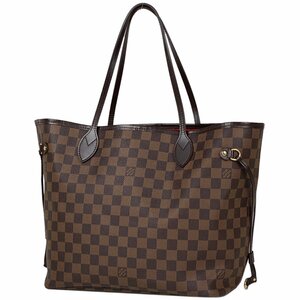 ルイ・ヴィトン Louis Vuitton ネヴァーフル MM ショルダーバッグ ショッピング トートバッグ ダミエ ブラウン N51105 レディース 【中古】