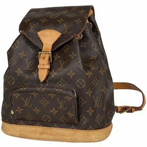 ルイ・ヴィトン Louis Vuitton モンスリ MM バックパック デイパック リュック モノグラム ブラウン M51136 レディース 【中古】