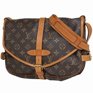 ルイ・ヴィトン Louis Vuitton ソミュール 30 斜め掛け ショルダーバッグ モノグラム ブラウン M42256 レディース 【中古】