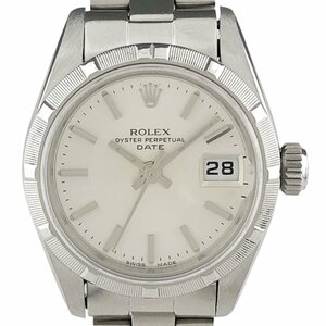 ロレックス ROLEX オイスターパーペチュアル デイト 69190 腕時計 SS 自動巻き シルバー レディース 【中古】