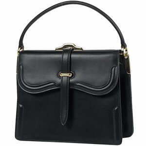 プラダ PRADA ロゴ ハンドバッグ ダブルフェイス ハンドバッグ レザー ネロ（ブラック） 1BN004 レディース 【中古】