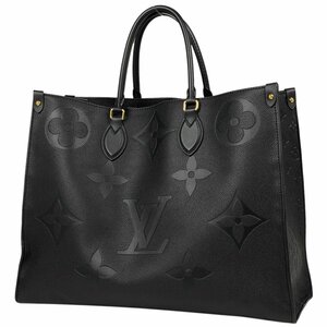 ルイ・ヴィトン Louis Vuitton オンザゴー GM 2WAY トートバッグ モノグラムアンプラント ノワール(ブラック) M44925 レディース 【中古】