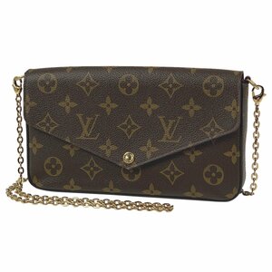 ルイ・ヴィトン Louis Vuitton ポシェット フェリシー 2WAY モノグラム ブラウン フューシャ M81896 レディース 【中古】