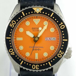【ジャンク品】セイコー SEIKO ダイバーズ プロフェッショナル200 デイデイト 腕時計 クォーツ 【中古】