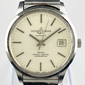 【ジャンク品】 ユリス・ナルダン Ulysse Nardin クロノメーター デイト 36000 腕時計 自動巻き 【中古】の画像1