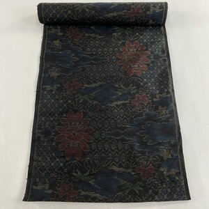  cloth preeminence goods pongee . flower . black silk [ used ]