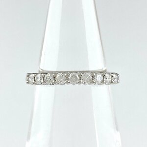 ティファニー TIFFANY&Co. エンブレイスリング プラチナ 指輪 メレダイヤ リング 5号 Pt950 ダイヤモンド レディース 【中古】