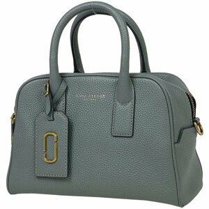 マークジェイコブス MARC JACOBS ロゴ ハンドバッグ 2WAY ショルダーバッグ レザー ライトブルー レディース 【中古】