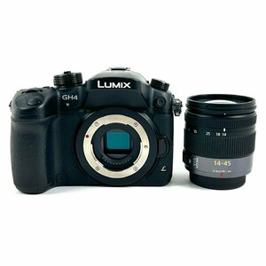 パナソニック Panasonic LUMIX DMC-GH4 + LUMIX G VARIO 14-45mm F3.5-5.6 ASPH デジタル ミラーレス 一眼カメラ 【中古】