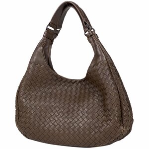 ボッテガヴェネタ BOTTEGAVENETA イントレチャート ショルダーバッグ ハンドバッグ ナッパ レザー ブラウン レディース 【中古】