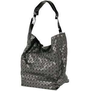 イッセイミヤケ ISSEY MIYAKE バオバオ ルーセント BAOBAO ラメ ショルダーバッグ PVC シルバーグレー ブラック レディース 中古